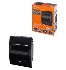 Бокс пластиковый встриваемый ЩРВ-П-6 модулей IP41, Антрацит  SQ0902-1001  TDM