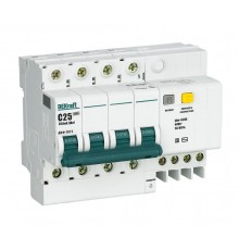 Выключатель автоматический дифференциального тока со встроенной защитой от сверхтоков ДИФ-101 4P 25A 300мА селективный S  15315DEK  DEKraft