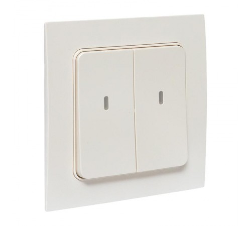 Умный выключатель Стокгольм 2-кл. белый Zigbee  СonnectRCV-ST2-WD-ZBEKF