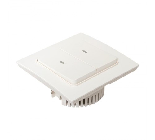 Умный выключатель Стокгольм 2-кл. белый Zigbee  СonnectRCV-ST2-WD-ZBEKF