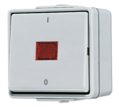 Выключатель контрольный 10 AX 250 V ~ для накладного монтажа IP44  602KOW  Jung