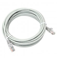 Патч-корд TERACOM PRO Cat.5E неэкранированный UTP оболочка LSZH серый (5,0м)  TRP-5EUTP-LSH-5M-GY  EKF