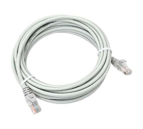 Патч-корд TERACOM PRO Cat.5E неэкранированный UTP оболочка LSZH серый (5,0м)  TRP-5EUTP-LSH-5M-GY  EKF