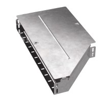 Переходник левый с крышкой Стандарт 600х400х80   PR16.0704  Промрукав