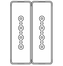 Секция прямая 1+1 точек отвода L=1000мм, Cu, 4P+4P, 25A  LTC25FSP44AA000  DKC