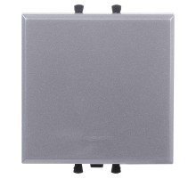 Инвертор (промежуточный переключатель) одноклавишный модульный, "Avanti", "Закаленная сталь", 2 модуля  4404122  DKC