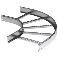 Угол гор. 90 градусов 80x200, R900, в комплекте с креп. эл. и соед. пластинами, цинк-ламельный   LIC8920KZL  DKC