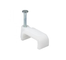 Скоба крепежная квадратная (плоская) (14мм.) (50шт.) EKF PROxima  plcn-ss-14  EKF