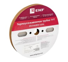 Термоусаживаемая трубка ТУТ 12/6 прозрачная рулон PROxima  tut-12-tr  EKF
