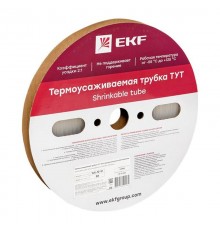 Термоусаживаемая трубка ТУТ 12/6 прозрачная рулон PROxima  tut-12-tr  EKF
