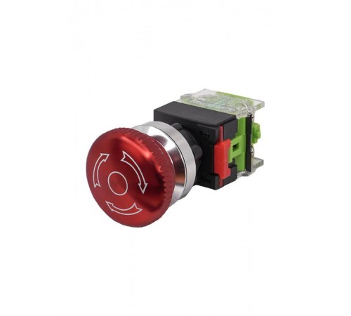 ВК30-М11TSC/R/P, красный, 1НО+1НЗ, гриб с фиксацией 40мм, d30мм, IP65, выключатель кнопочный  (ЭТ)   ET086979   Электротехник