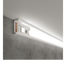 LL-2-ALP006 Накладной алюминиевый профиль белый/белый для LED ленты (под ленту до 11mm)  a053620  Elektrostandard