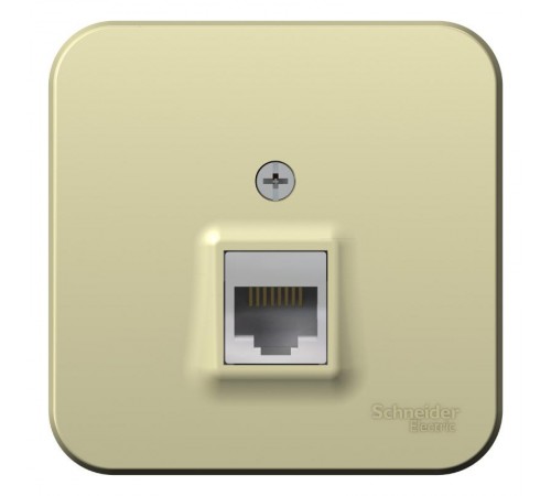 Blanca Бежевый О/У с изолирующей пластиной Розетка компьютерная RJ45, кат.5E  BLNIA045007  SE