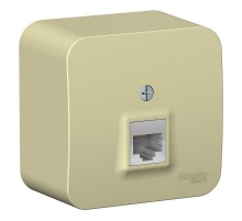 Blanca Бежевый О/У с изолирующей пластиной Розетка компьютерная RJ45, кат.5E  BLNIA045007  SE