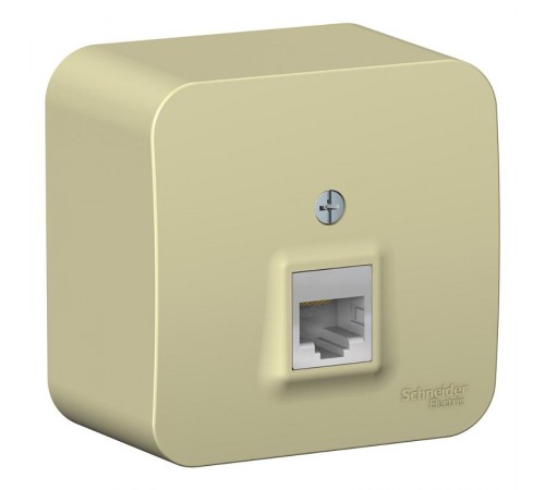 Blanca Бежевый О/У с изолирующей пластиной Розетка компьютерная RJ45, кат.5E  BLNIA045007  SE