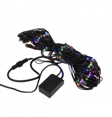 Гирлянда "Сеть" 1х1,5м, черный ПВХ, 160 LED Мультиколор  215-119  NEON-NIGHT