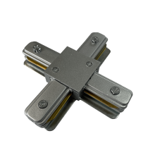 Коннектор для шинопровода осветительного серый X -образный PTR CX-GR  .5023901  Jazzway