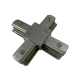 Коннектор для шинопровода осветительного серый X -образный PTR CX-GR  .5023901  Jazzway