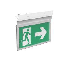 Указатель аварийный светодиодный Выход-Exit / Стрелка "ВАРТОН" Flip серии Advanced 3W 3ч постоянный IP40   V1-EM-70432-02A01-4000365  VARTON