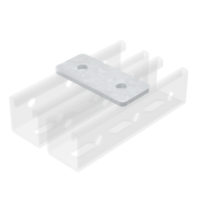 Пластина соединительная, длина 90 мм, 2отв., нержавеющая сталь AISI 304  IBMD1011C  DKC