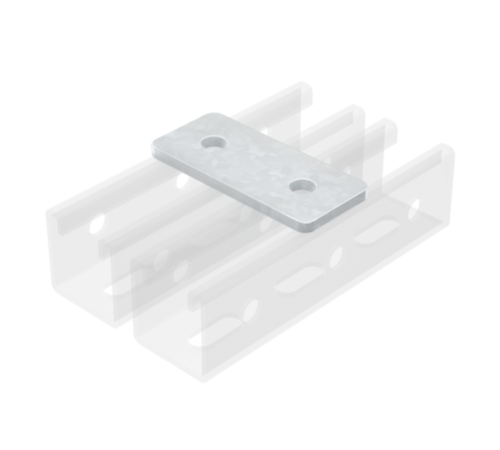 Пластина соединительная, длина 90 мм, 2отв., нержавеющая сталь AISI 304  IBMD1011C  DKC
