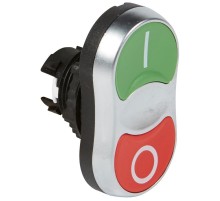 Головка с двойными кнопками - Osmoz - без подсв. - потайной/потайной толкатель (O-I) - IP 66 - красный/зеленый  023980  Legrand