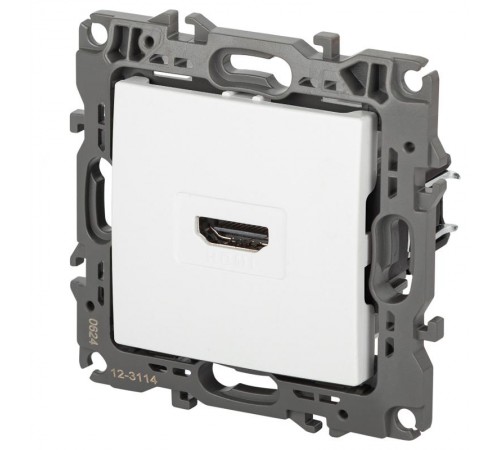 Розетка ЭРА Серия 12 12-3114-01М HDMI, белый матовый   Б0065724  ЭРА