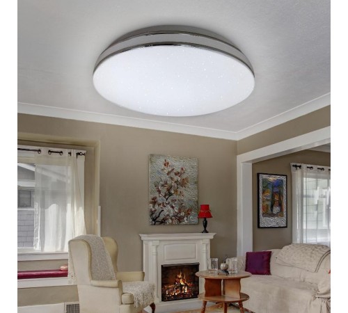 Светильник потолочный светодиодный Классик без ДУ SPB-6-40 Chrome1 40Вт 4000К  Б0056332  ЭРА