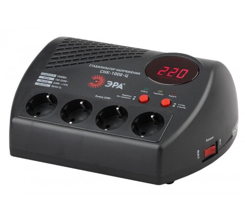 Стабилизатор напряжения СНК-1000-Ц  160-260В/220В, 1000ВА  Б0031072  ЭРА