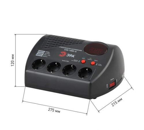 Стабилизатор напряжения СНК-1000-Ц  160-260В/220В, 1000ВА  Б0031072  ЭРА