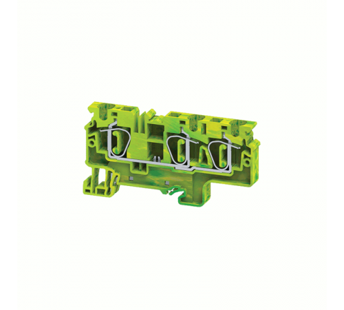 Клемма заземляющая пружинная OptiClip CXG-6-TRIPLET-PE-I-(0,2-6)-PEN  331832  КЭАЗ