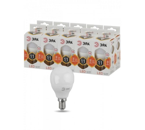 Лампа светодиодная LED P45-11W-827-E14  Б0032986  ЭРА