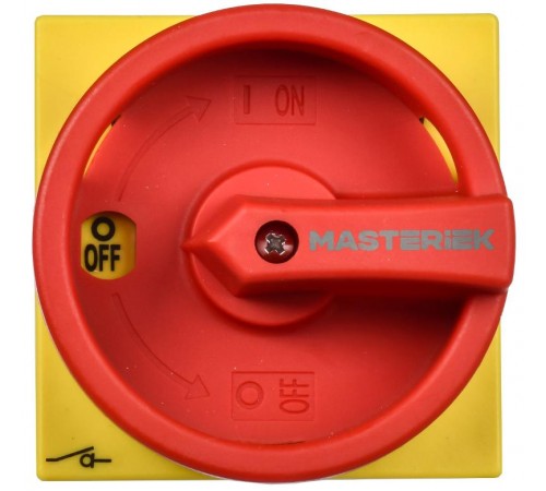 Переключатель кулачковый закрытая рукоятка аварийная 16А схема 91  MI-CS12-016-091  IEK