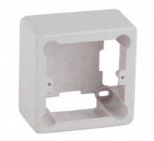 Коробка установочная 1-местная под кабель-канал КУK 85х85х42мм белая IP20 (44/1760)  Б0047294  ЭРА