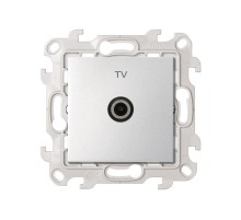 Розетка TV одиночная цвета алюминий S24 Harmonie  2450477-033  Simon