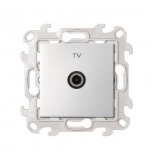 Розетка TV одиночная цвета алюминий S24 Harmonie  2450477-033  Simon