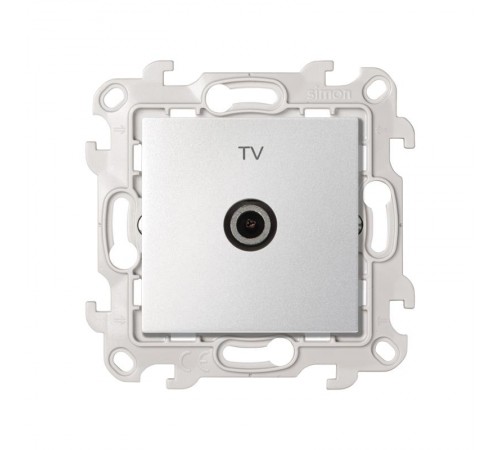 Розетка TV одиночная цвета алюминий S24 Harmonie  2450477-033  Simon