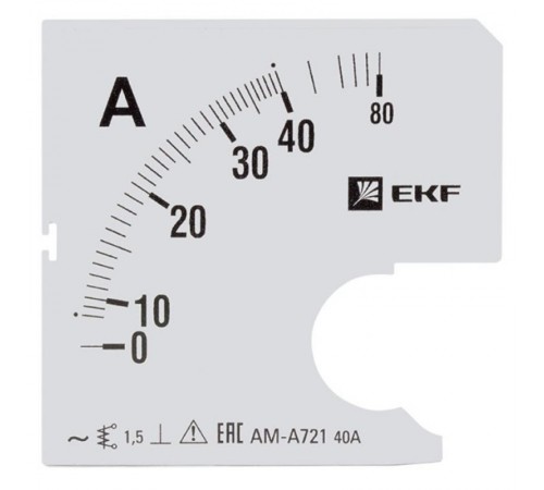 Шкала сменная для A721 80/5А-1,5 EKF PROxima  s-a721-80  EKF