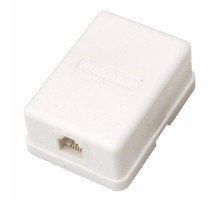 Телефонная розетка 1 гн. RJ-11(6P-2C), внешняя (50 шт/уп) PROconnect  03-0001-4  PROconnect