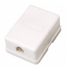 Телефонная розетка 1 гн. RJ-11(6P-2C), внешняя (50 шт/уп) PROconnect  03-0001-4  PROconnect