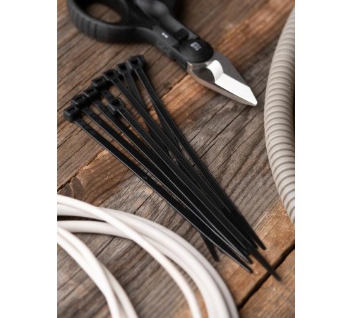 Хомут нейлоновый ЧЕРНЫЙ 4,8х150 (уп./100шт) EKF Simple  plc-cb-4.8x150  EKF