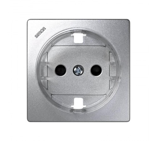 Simon 73 Накладка со шторками на розетку с/з, S73 Loft, алюминий  73041-63  Simon