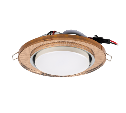 Светильник точечный встраиваемый под лампу PGX53d MG12-Gold с подсветкой  .5020078  Jazzway