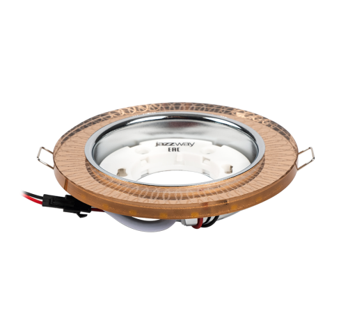 Светильник точечный встраиваемый под лампу PGX53d MG12-Gold с подсветкой  .5020078  Jazzway