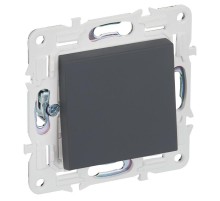 SKANDY Выключатель 1-клавишный перекрестный 10А SK-V03G графит   SK-V13-0-10-K53  IEK