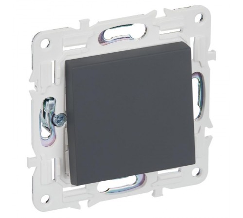 SKANDY Выключатель 1-клавишный перекрестный 10А SK-V03G графит   SK-V13-0-10-K53  IEK