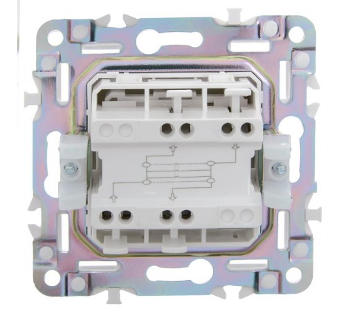 SKANDY Выключатель 1-клавишный перекрестный 10А SK-V03G графит   SK-V13-0-10-K53  IEK