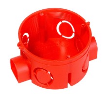 Коробка установочная безгалогенная (HF) 68х42 (224шт/кор) IP20  80-0500  Промрукав