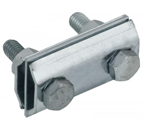 Заж. соед. двойн. сквозной пр.-пр. 8мм оц. сталь HDZ  ZCC84-14-1-08  IEK