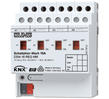 Актуатор коммутирующий, 4 канала 2304.16REGHM Jung